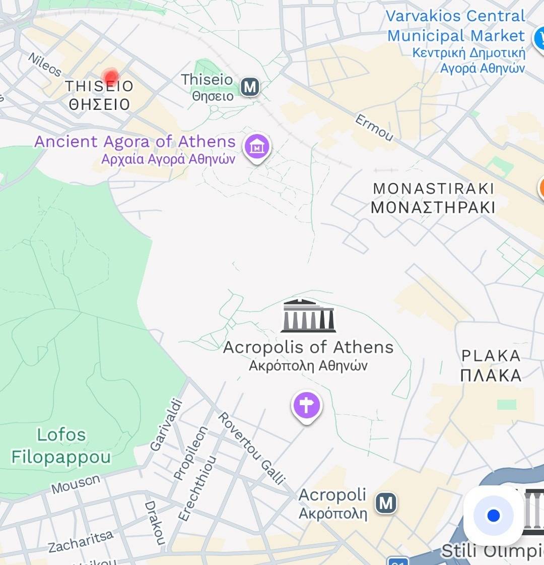 Rooftop terrace with Acropolis view